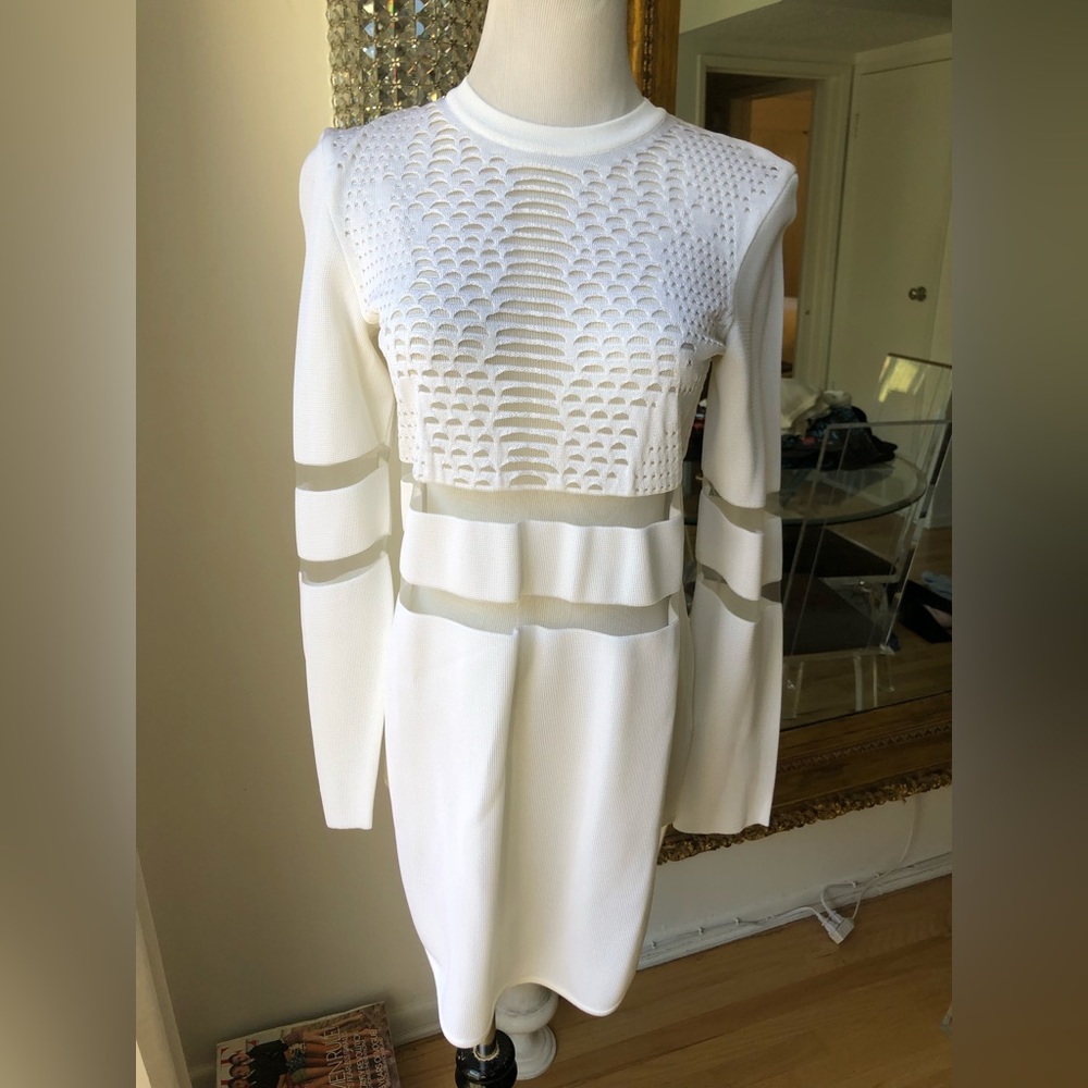 Alexander Wang x H&M knit white long sweater size Xs